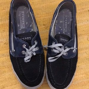 Women's Sperry top slider boat shoe navy size 6.5